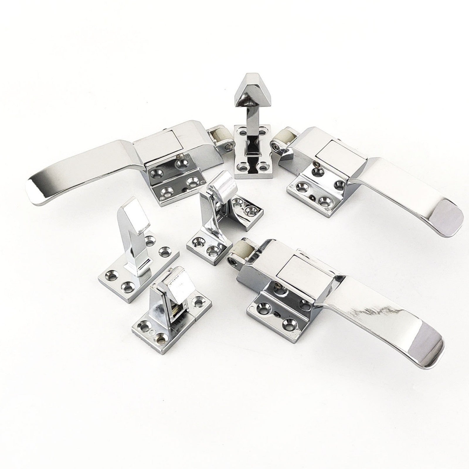 Stainless Steel Oven Door Lock Cold Storage Door Handle Lock Oven Adjustable Handle Electric Box Handle Buckle Hardware Tools