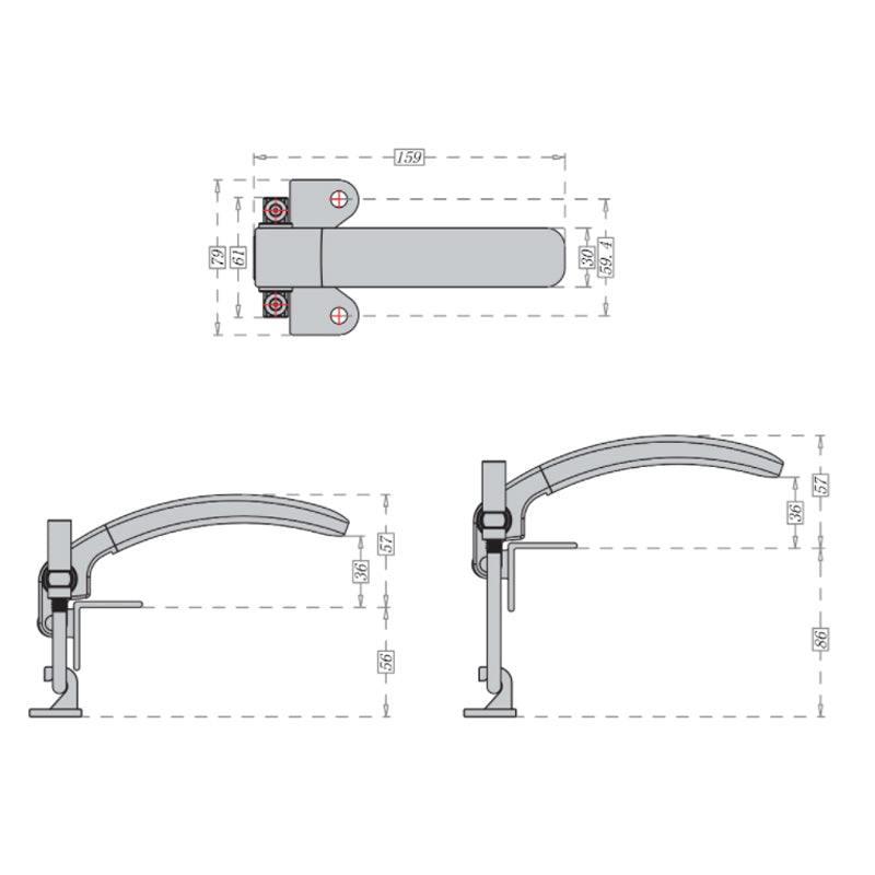 Ring-Pull Door Handle Seafood Steam Box Hinge Oven Knob Lock Cold Store Cabinet Kitchen Cookware Repair Part