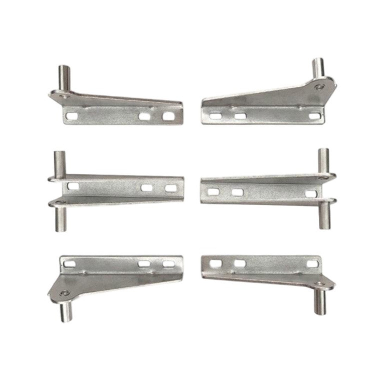 6pcs Stainless Steel Freezer Door Hinge Replacement Heavy Duty Metal Hinges For Refrigerator Repair Kit Durable Adjustable