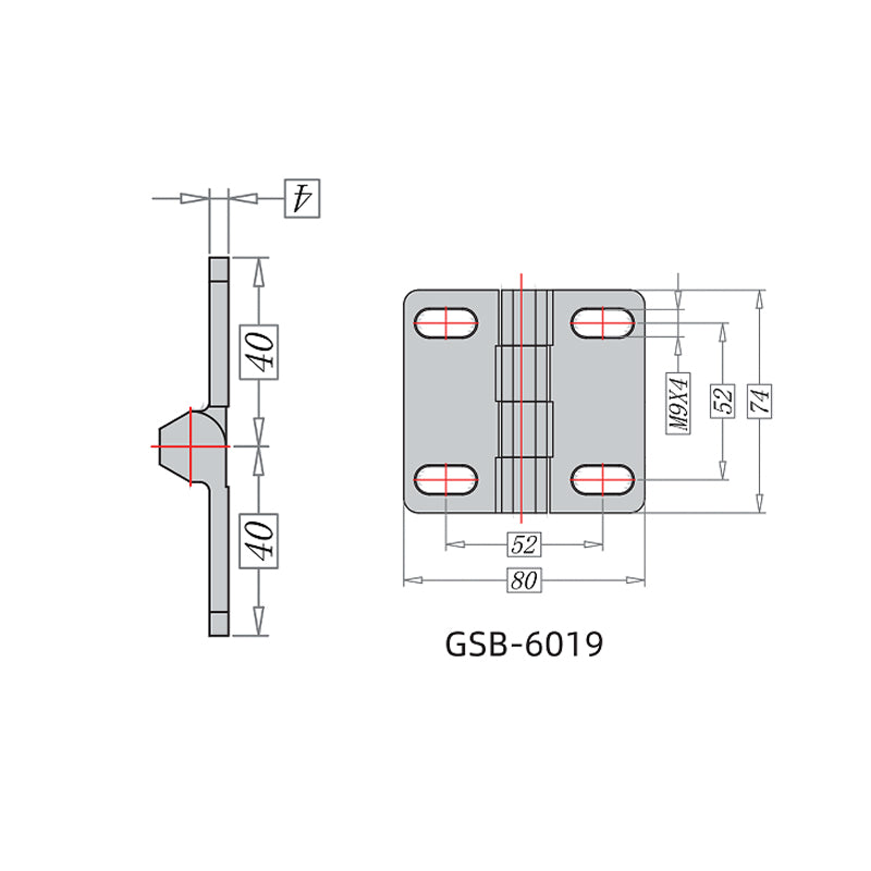 2Pcs Stainless Steel Hinge for Steaming Box Rice Cabinet Door Oven Cold Storage Kitchen Accessory Steel Cabinet Hardware
