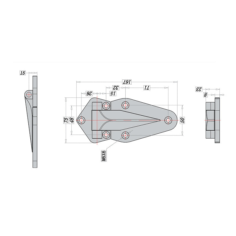 Widening And Thickening Stainless Steel Hinges Heavy-Duty Industrial Machinery Equipment Door Hinges Electrical Cabinet Hinges