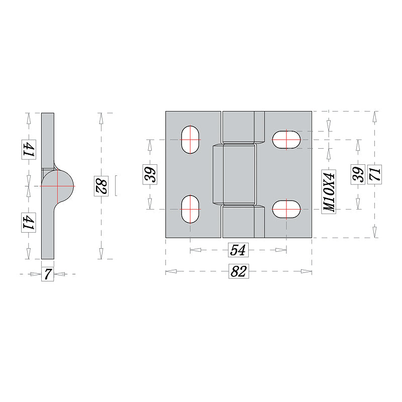 Widening And Thickening Stainless Steel Hinges Heavy-Duty Industrial Machinery Equipment Door Hinges Electrical Cabinet Hinges
