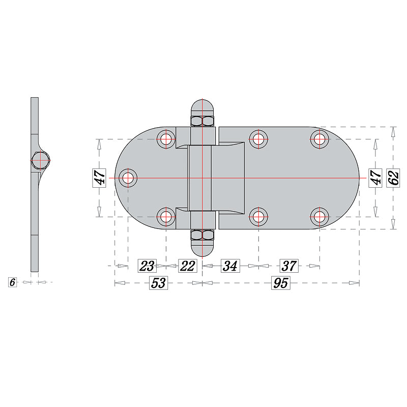 201 Stainless Steel Circular Hinge Mechanical Equipment Cabinet Door And Carriage Door Hardware Accessories