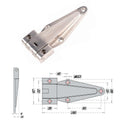 Stainless Steel Heavy-Duty Door Hinges Freezer Refrigerated Truck Container Truck Toolbox Generator Set Hinges