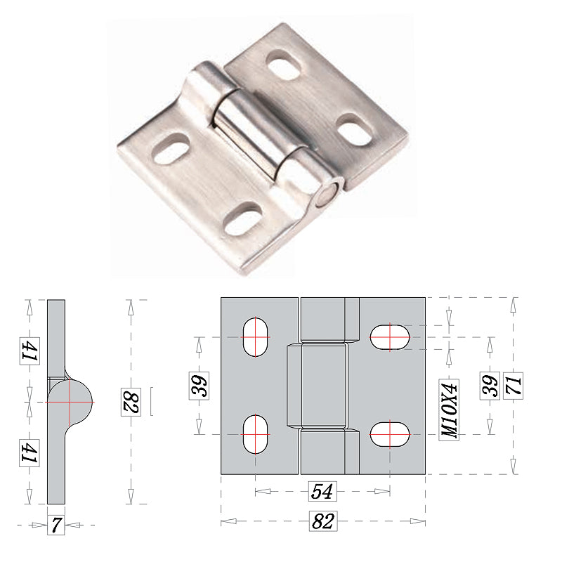 Widening And Thickening Stainless Steel Hinges Heavy-Duty Industrial Machinery Equipment Door Hinges Electrical Cabinet Hinges