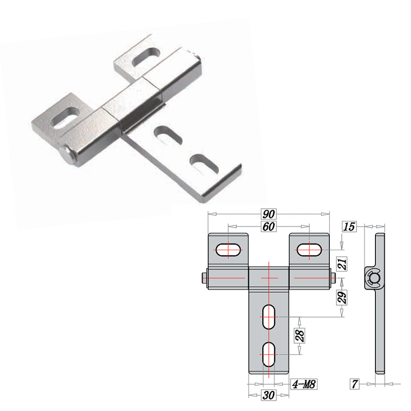 Widening And Thickening Stainless Steel Hinges Heavy-Duty Industrial Machinery Equipment Door Hinges Electrical Cabinet Hinges