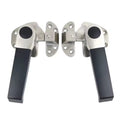 Stainless Steel Cabinet Handle for Rice Machine Seafood Cold Storage Flat Door Lock Steaming Box Kitchen Accessory