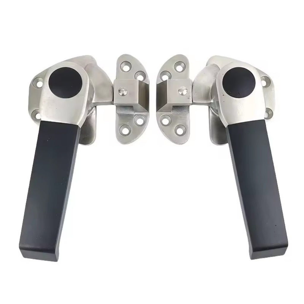 Stainless Steel Steam Box Door Handle Seafood Case Knob Oven Lock Cold Store Hinge Cabinet Pull Cookware Repair Part