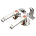 Stainless Steel Steam Box Door Handle Oven Knob Lock Cold Store Seafood Case Hinge Cabinet Pull Cookware Repair Part
