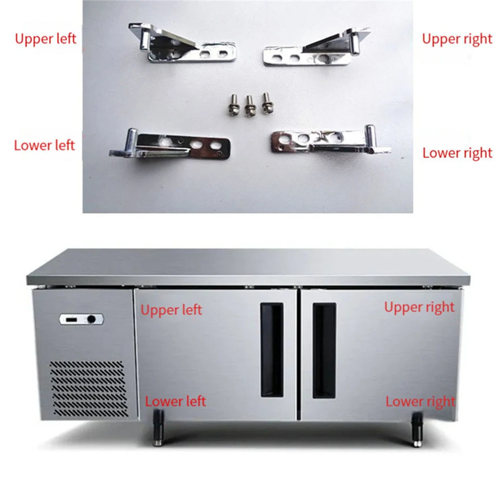Wheelbase 35mm Refrigerator Hinge Commercial Kitchen Accessories Freezer Replacement Refrigerator Door Hinge Fridge Hinge Set